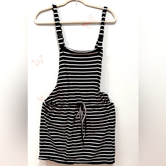 SHEIN - Maternity Striped Drawstring Waist Dress - Picture 1 of 3